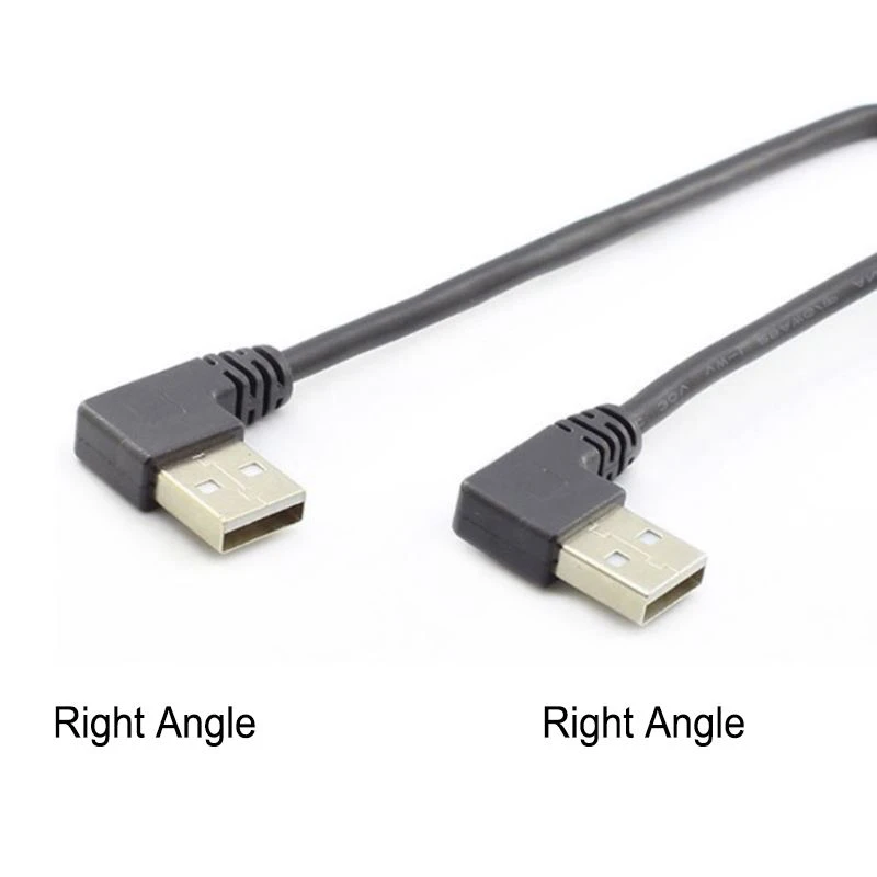 USB 2.0 A Right Angle Male to A Right Angle Male Cable USB 2.0 A Right Angle Male to A Right Angle Male Cable
