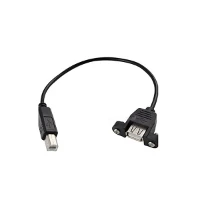 پنل کوه USB 2.0 یک زن به B مرد کابل