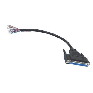 D - زیر 37 پین زن باز پایان کابل قلع